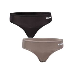 Hummel Smooth Thong 2-pack Black/Brown XL