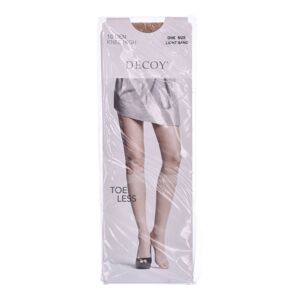 Decoy (10 Den) Toe Less Knee High Light Sand One Size