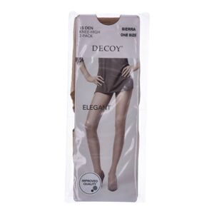 Decoy Silk Look (15 Den) Sierra 2-Pack Knee High One Size