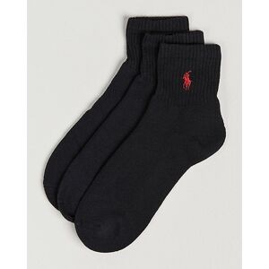 Polo Ralph Lauren 3-Pack Sport Quarter Socks Black men One size Sort,Sort