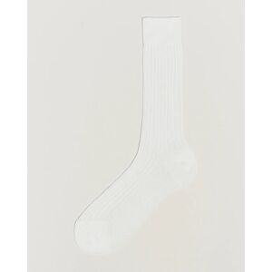 Bresciani Cotton Ribbed Short Socks White men L (43-44) Hvid