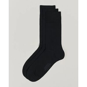 Amanda Christensen 3-Pack Icon Wool/Cotton Socks Black men 43-44 Sort