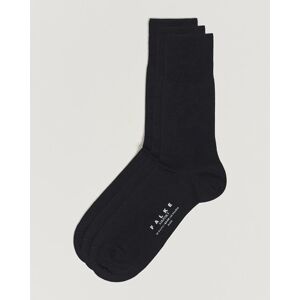 Falke 3-Pack Airport Socks Black men One size Sort