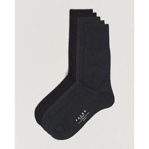 Falke 5-Pack Airport Socks Black/Dark Navy/Anthracite Melange men One size Sort,Blå,Grå