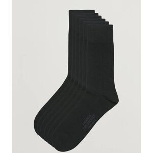 Amanda Christensen 6-Pack True Cotton Socks Black men One size Sort