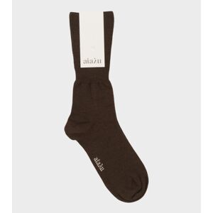 Aiayu Silk Socks Dark Brown 39-41