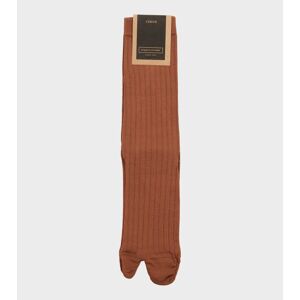 Drogheria Crivellini Rib Tabi Socks Camel Brown ONESIZE