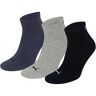 PUMA Socks Quarter 3P, Blue (Blue / Gray / Blue-532), 43/46