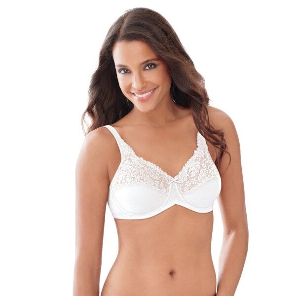 Maidenform Minimizer Lace Bra 428 - White * Kampagne *