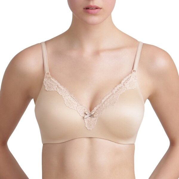 Maidenform Comfort Devotion Wirefree Bra with Lace - Beige * Kampagne *