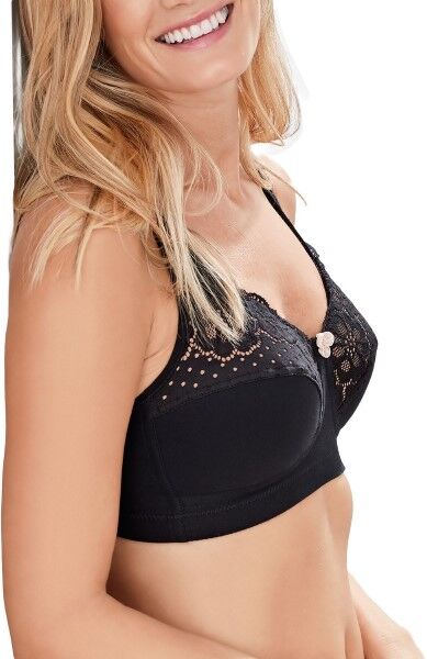 Swegmark Cotton Bloom Fairtrade Soft Bra - Black * Kampagne *