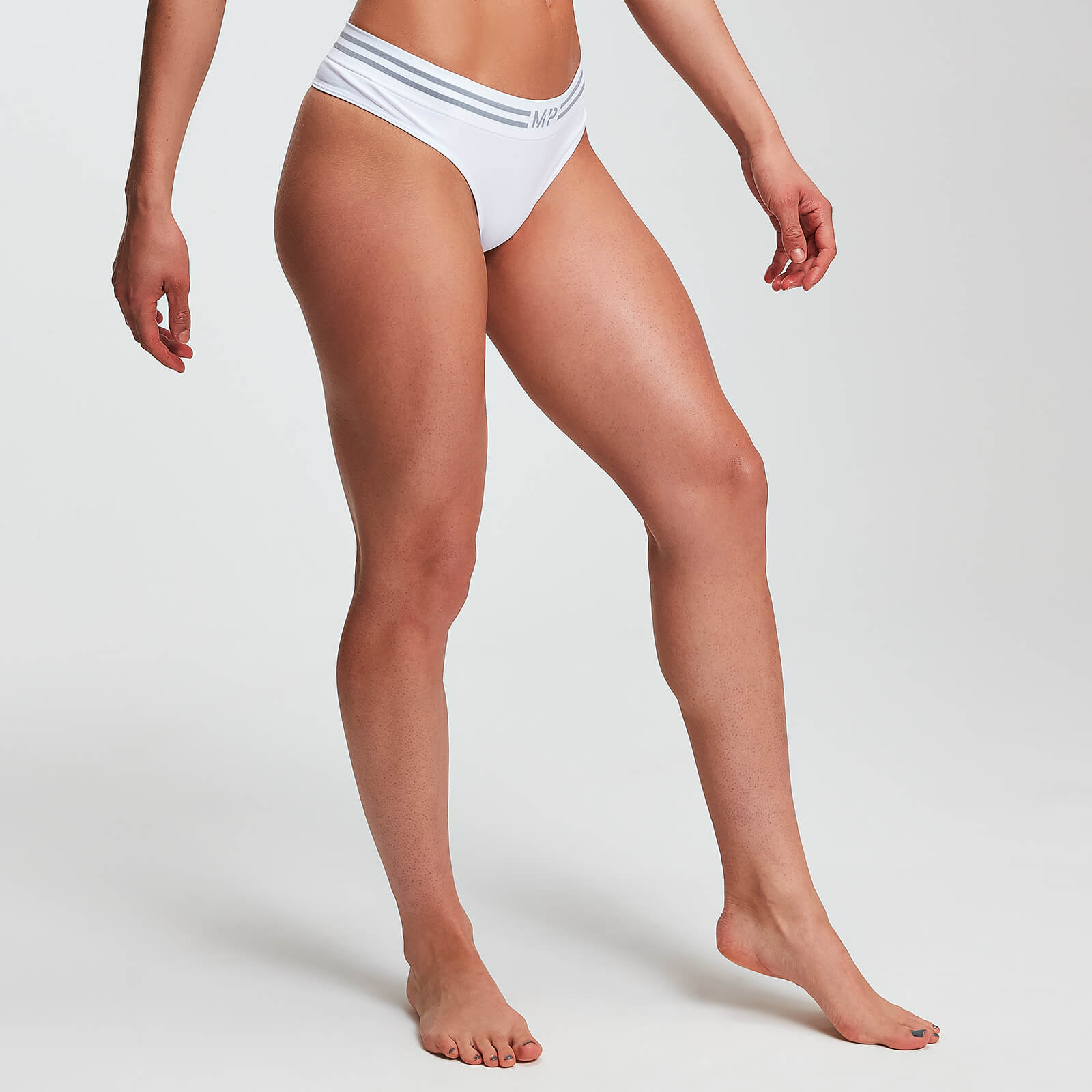 MP Essentials Seamless Thong - Til kvinder - Hvid - XL