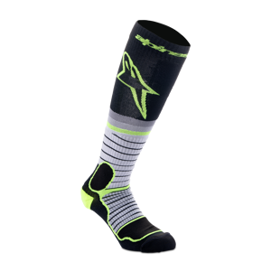 Alpinestars Calcetines de Cross  Pro Negro-Gris-Amarillo Fluo