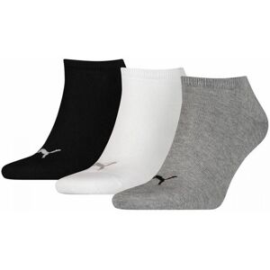 Calcetines Puma Sneaker Negro Blanco Gris 3 pares -  -43-46