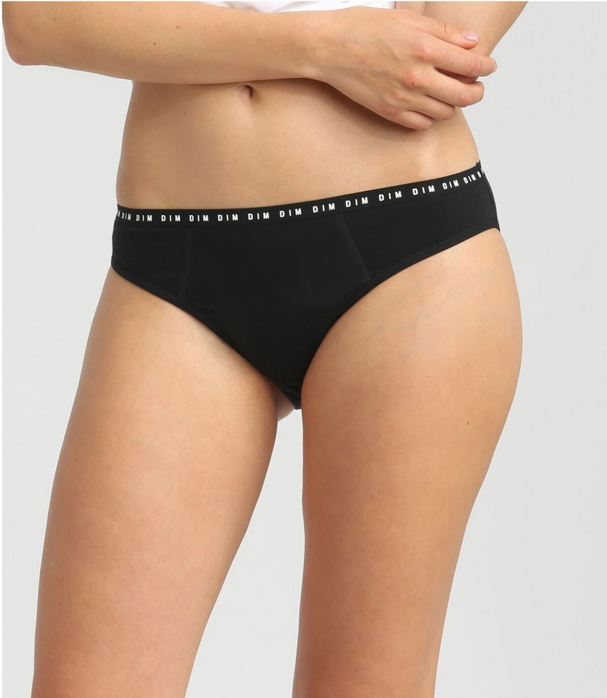 DIM. Braga Bikini Menstrual Lavable DIM PROTECT AY(7-9) Flujo medio 44/46 Negro