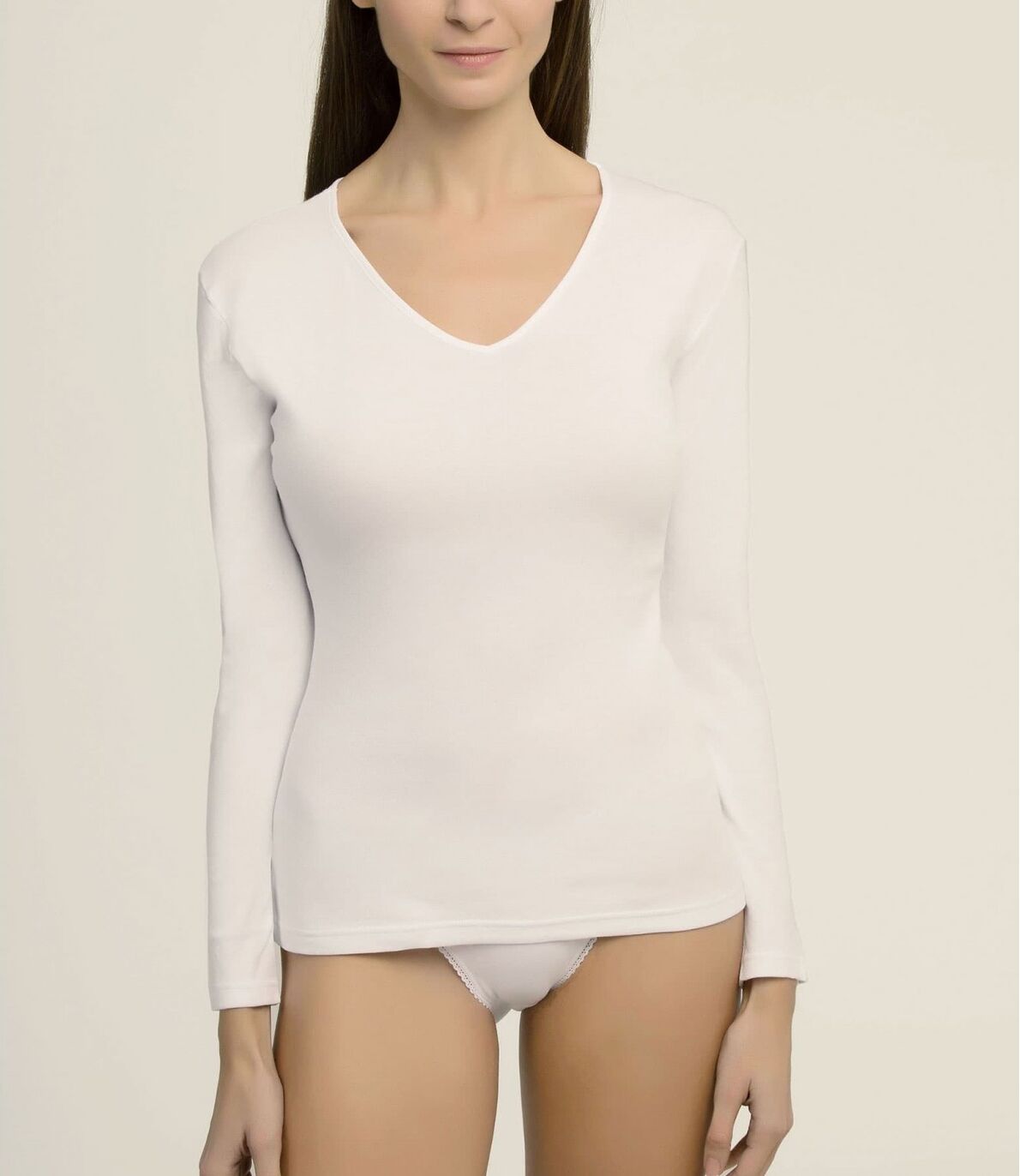 Camiseta Termal Mujer Playtex 4AM Blanco M