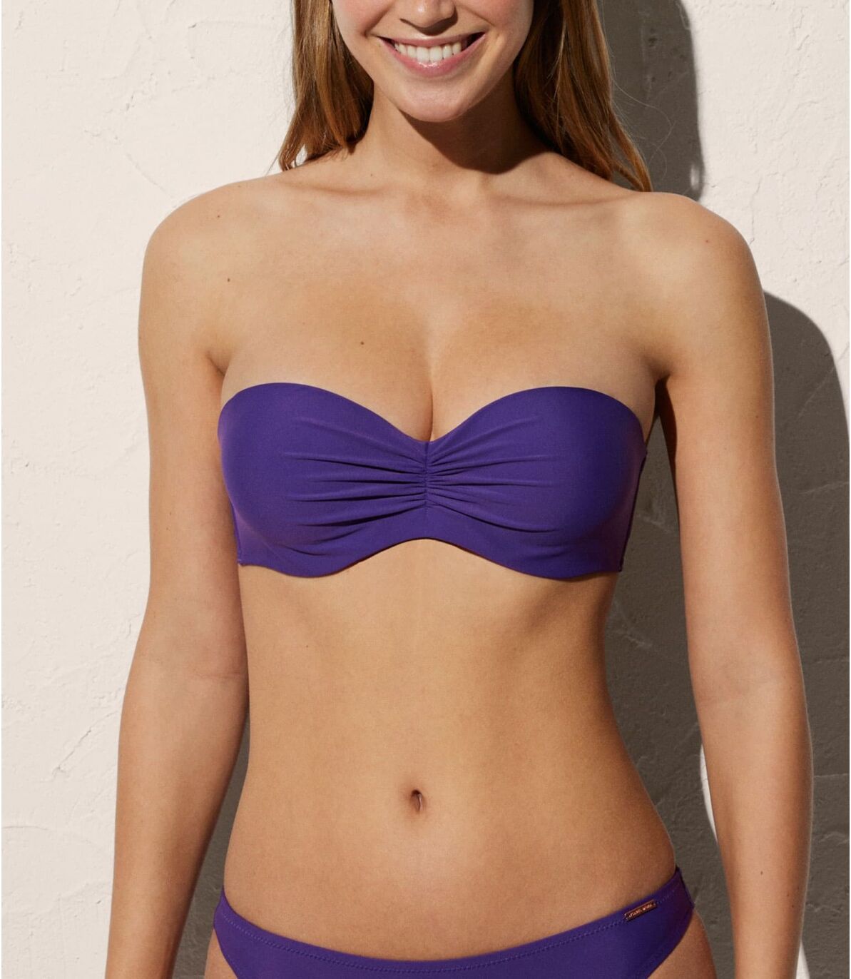 YSABEL MORA SWIM WEAR Top Bandeau Push UP YSABEL MORA 82733 B 100 B Violeta