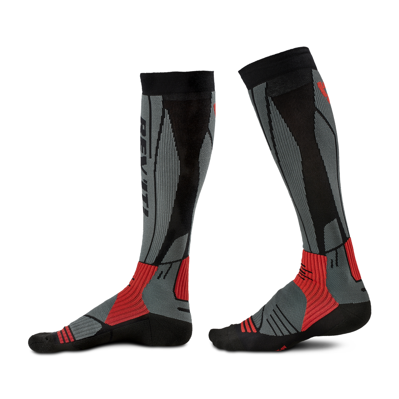 REV'IT! Calcetines Capa Base  Andes Gris claro-Rojo