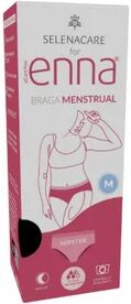 Enna Braga Menstrual Hipster Noche Flujo Abundante Negro M 1ud