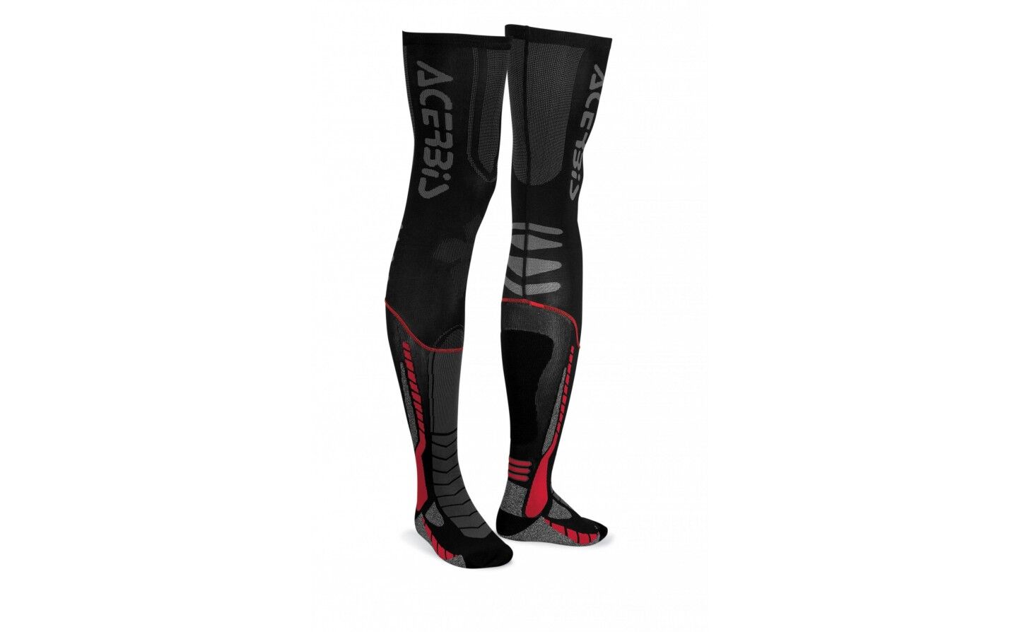 Calcetines Largos Acerbis X-Leg Pro Negro Rojo  0021693.323