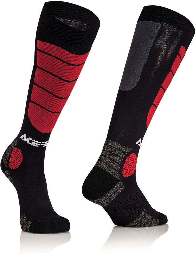 Acerbis Motocross Impact Calcetines - Negro Rojo (2XL)