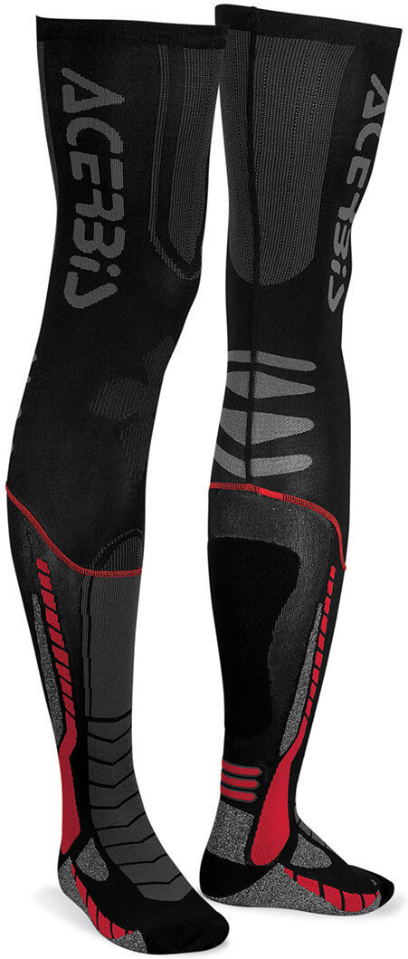 Acerbis X-Leg Pro Calcetines - Negro Rojo (2XL)