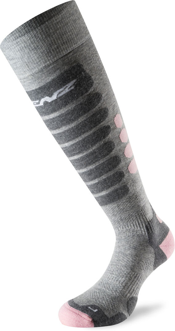 Lenz Skiing 3.0 Calcetines - Gris Rosa (39 40 41)