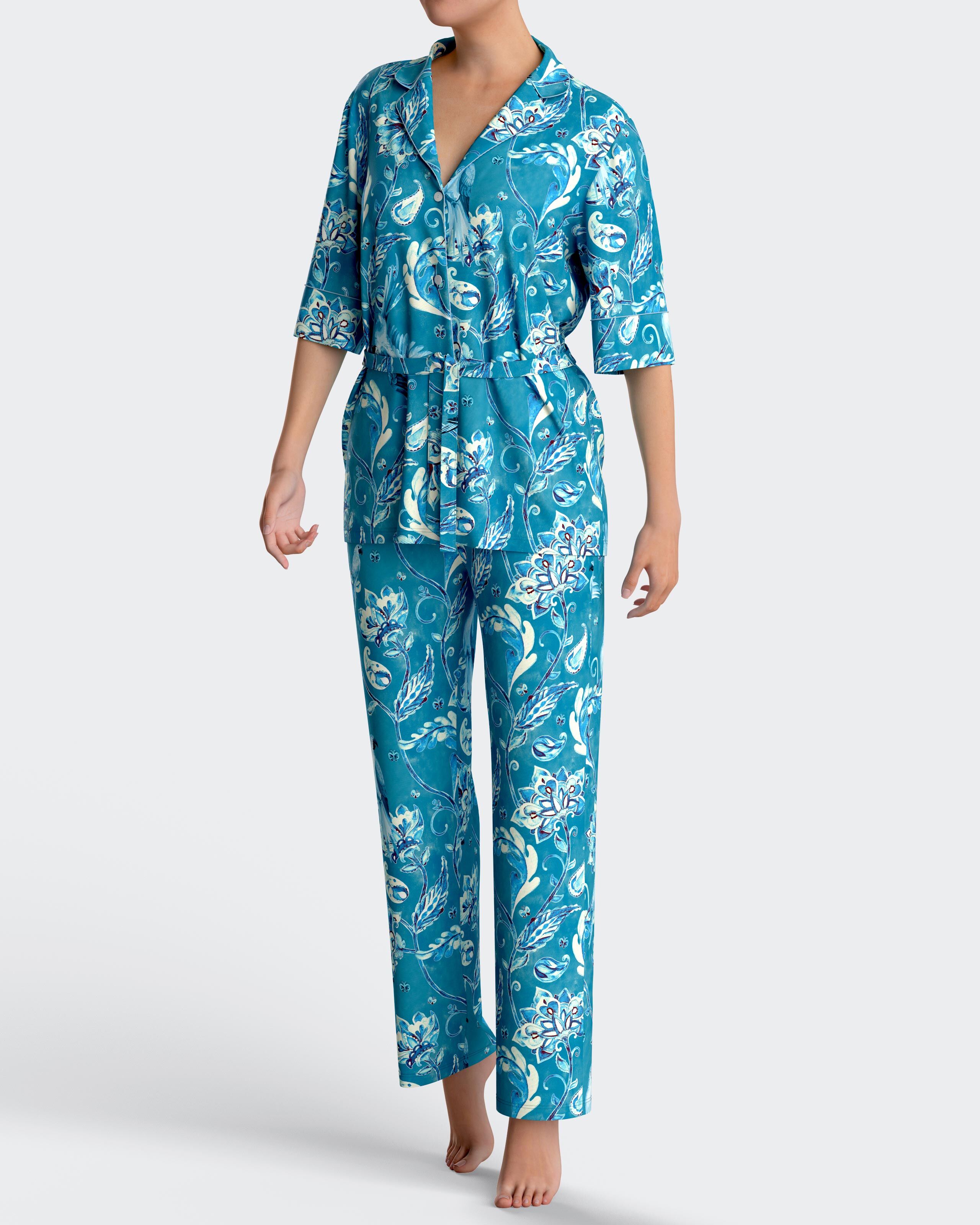 IMPETUS Pijama botones estampado floral en Modal NAH2G (L)