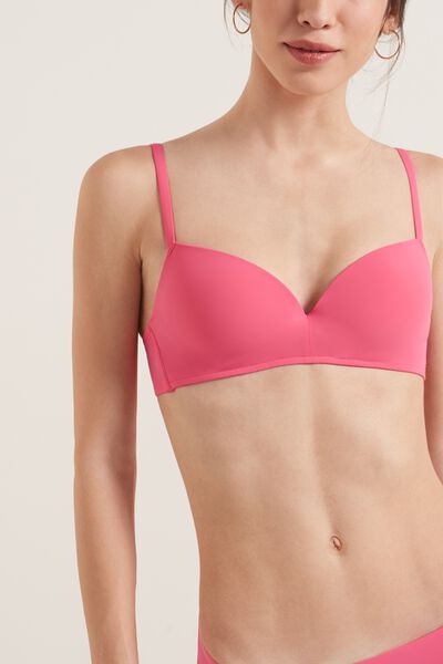 Tezenis Sujetador Push-Up Rome Sin aros en Microfibra Mujer Rosa