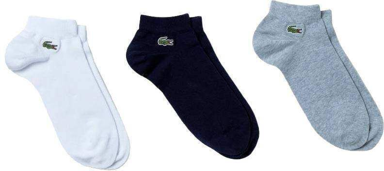 Calcetines Lacoste Sport Corte Bajo Colores 3 Pares -  -39-42