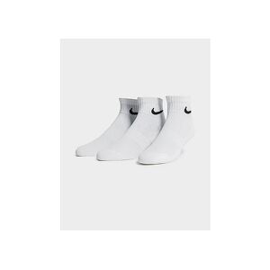 Nike  Everyday Cushioned Training Ankle Socks (3 Pairs), White  - White - Size: Large