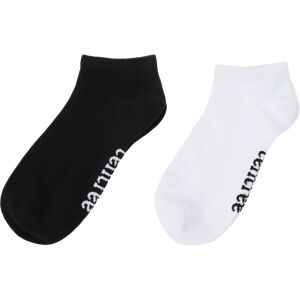 Tentree Nilkkasukat 2kpl pakkaus - Luomupuuvillaa & kierrätettyä polye  - White/Jet Black - female - Size: 37-42