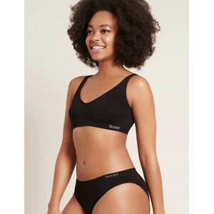 Boody Shaper Crop -rintaliivit - Bambusta  - Black - female - Size: XS