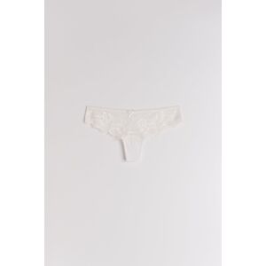 Gina Tricot - 3-pack lace string - alushousut-3-kpl - White - S - Female - White - Female