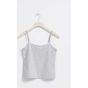 Gina Tricot - Y pj singlet - young-pyjamas - Grey - 146/152 - Female - Grey - Female