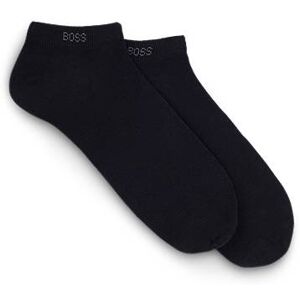 Boss Two-pack of ankle-length socks in stretch fabric