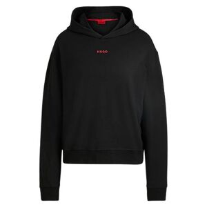 HUGO Stretch-jersey hoodie with logo print
