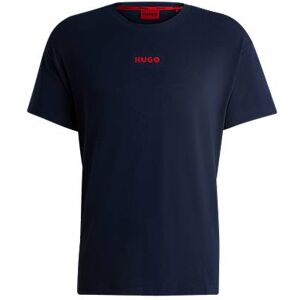 HUGO Stretch-cotton jersey pyjama T-shirt with red logo