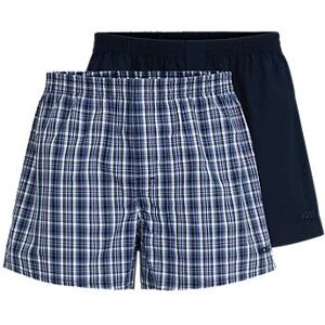 Boss Two-pack of pyjama shorts in cotton poplin