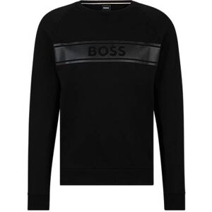 Boss Cotton-terry sweatshirt with tonal logo print