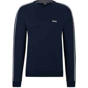 Boss Cotton-blend regular-fit sweatshirt with embroidered logo