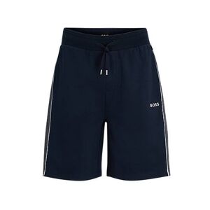 Boss Cotton-blend shorts with embroidered logo