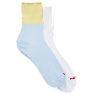 HUGO Two-pack of quarter-length socks with logo details