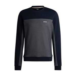 Boss Cotton-blend sweatshirt with embroidered logo