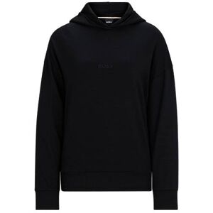 Boss French-terry hoodie with embroidered logo