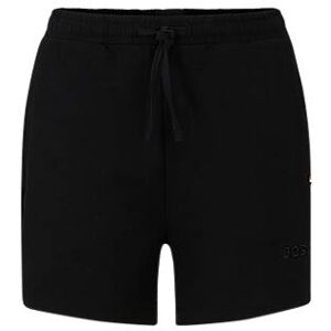 Boss Stretch-terry shorts with embroidered logo