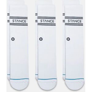 Stance Socks - 3-Pack Basic Crew - Valkoinen - Unisex - S