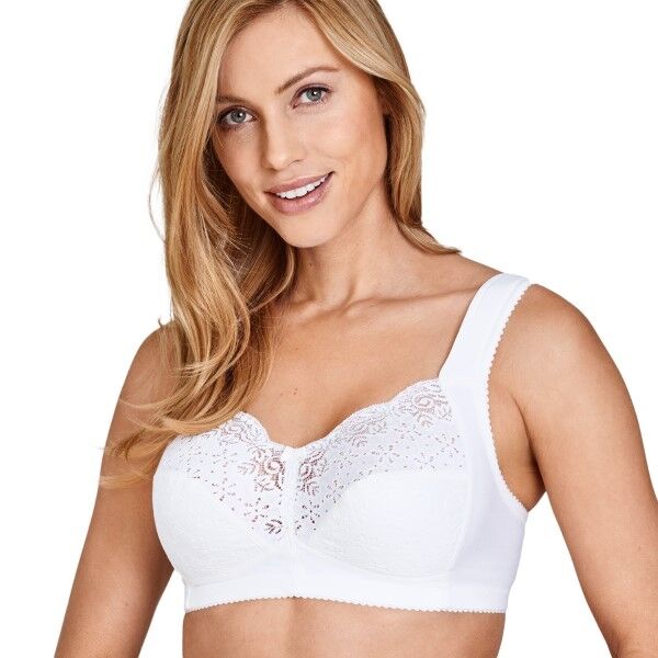 Miss Mary of Sweden Miss Mary Star Soft Bra - White  - Size: 2511 - Color: valkoinen