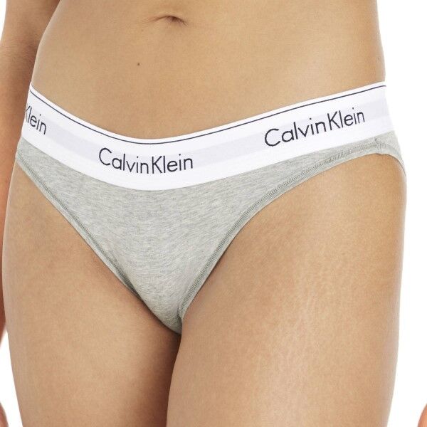 Calvin Klein Modern Cotton Bikini - Greymarl  - Size: 0000F3787E - Color: marmorinharm.
