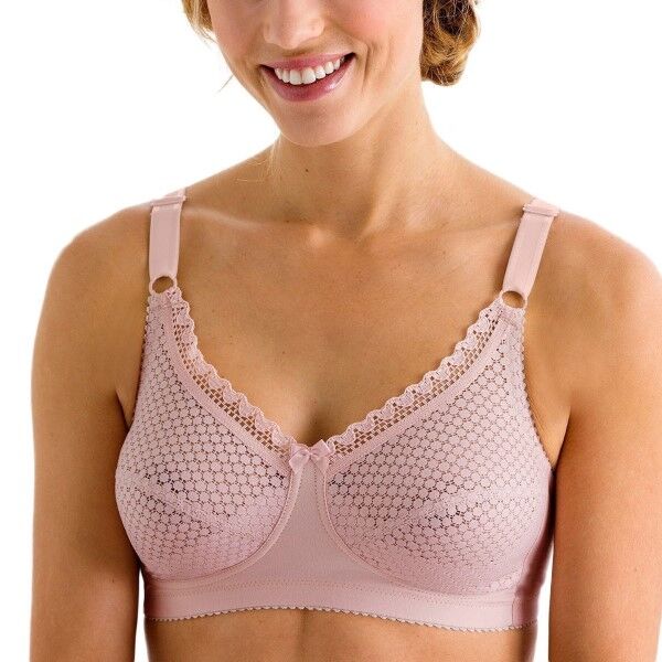 Miss Mary of Sweden Miss Mary Cotton Dots Soft Bra - Pink  - Size: 2248 - Color: roosa
